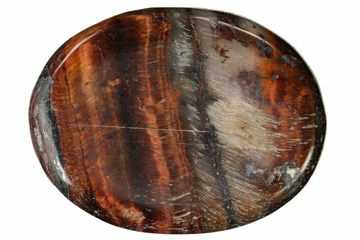 Red Tiger's Eye Worry Stones - 1.5" Size - Photo 1